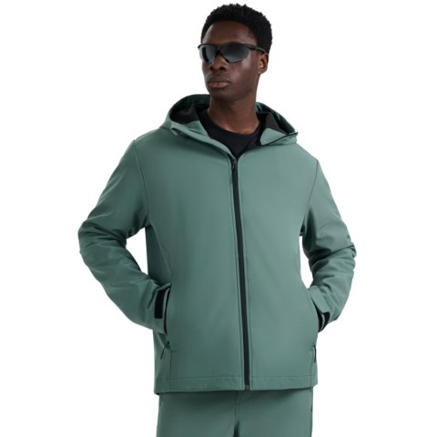 Kurtka męska softshell 4F M362 ciemna zieleń 4FWAW25TSOFM362 40S