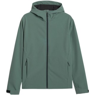 Kurtka męska softshell 4F M362 ciemna zieleń 4FWAW25TSOFM362 40S