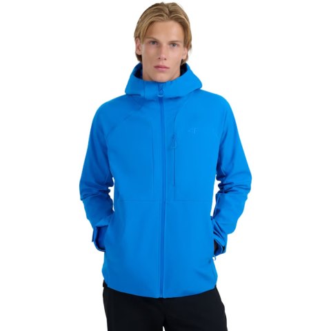 Kurtka męska softshell 4F M503 niebieska 4FWAW25TSOFM503 33S