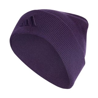 Czapka adidas New Logo Beanie Cuff fioletowa JX5748