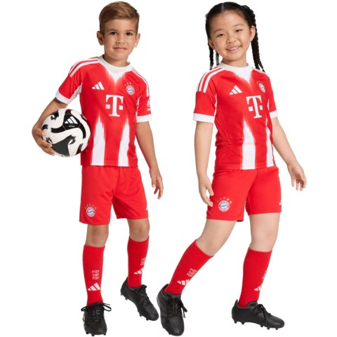 Komplet sportowy dla dzieci adidas FC Bayern 25/26 Home czerwony JN8510