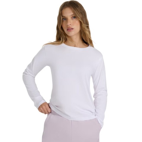 Koszulka damska 4F longsleeve F431 biała 4FWMM00TLONF431 10S