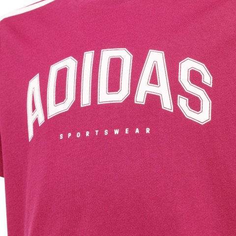 Koszulka dla dzieci adidas Codes Collegiate Graphic Tee różowa KA9764