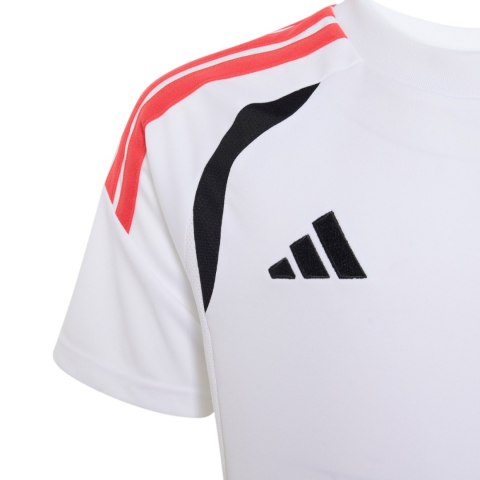 Koszulka dla dzieci adidas Tiro 26 League Jersey biało-czarno-czerwona KR0369