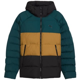 Kurtka męska Puma Mono Hooded zielono-brązowo-czarna 688367 75