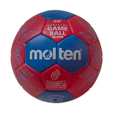 Piłka ręczna Molten H1A1800-W5Z czerwono-niebieska
