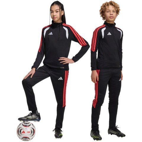 Spodnie dla dzieci adidas Tiro 26 League czarno-czerwone JY9677