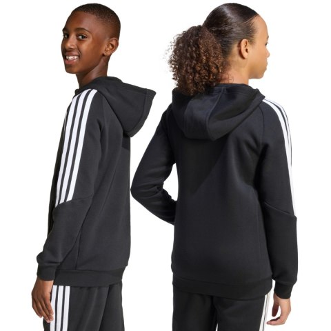 Bluza dla dzieci adidas Tiro 26 League Sweat Full Zip Hoodie czarna KF3324
