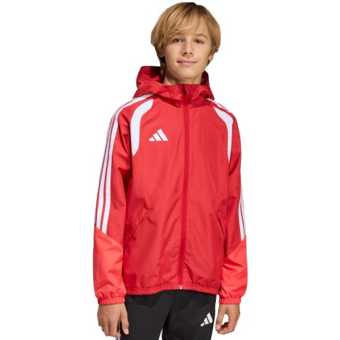 Kurtka dla dzieci adidas Tiro 26 Competition All Weather czerwona KB0155