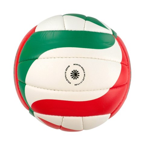 Piłka siatkowa NO10 Smash biało-zielono-czerwona
