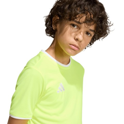 Koszulka dla dzieci adidas Entrada 26 Jersey żółty neon KE9845