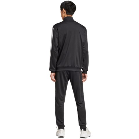 Dres męski adidas Sportswear Basic 3-Stripes French Terry czarny JC5375