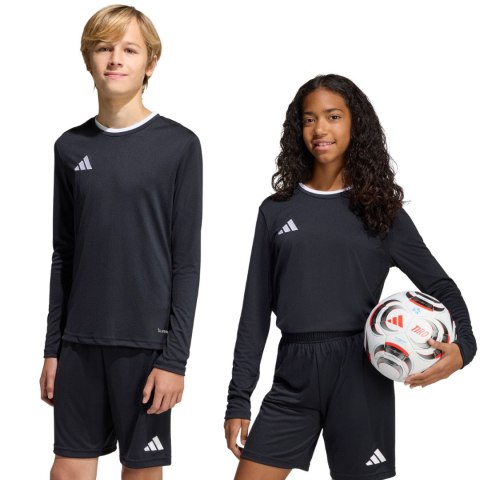 Koszulka dla dzieci adidas Entrada 26 Long Sleeve Jersey czarna KF5879