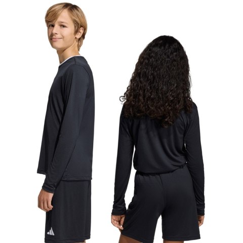 Koszulka dla dzieci adidas Entrada 26 Long Sleeve Jersey czarna KF5879