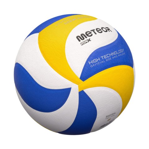 Piłka siatkowa Meteor Max 2000 niebiesko-żółto-biała 17409