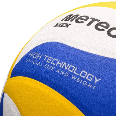 Piłka siatkowa Meteor Max 2000 niebiesko-żółto-biała 17409
