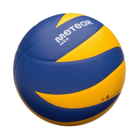 Piłka siatkowa Meteor Nex żółto-niebieska 17408