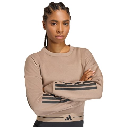 Bluza damska adidas Hyperglam beżowa KQ5197