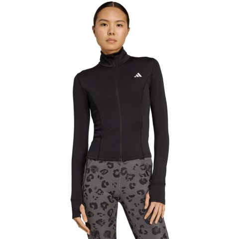 Bluza damska adidas Optime Essentials Full-Zip czarna JM9185