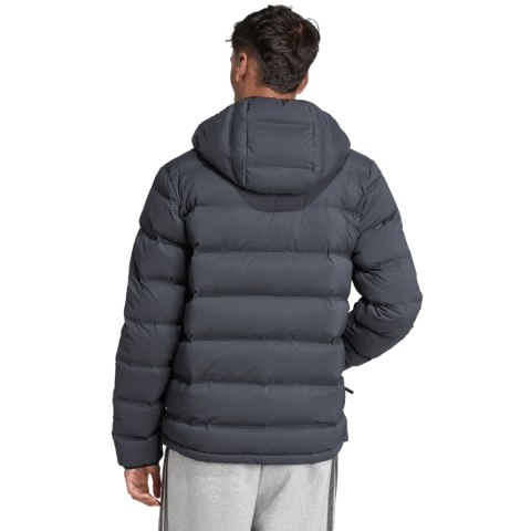 Kurtka męska adidas Helionic Climawarm Stretch Hooded Down czarna JN2114