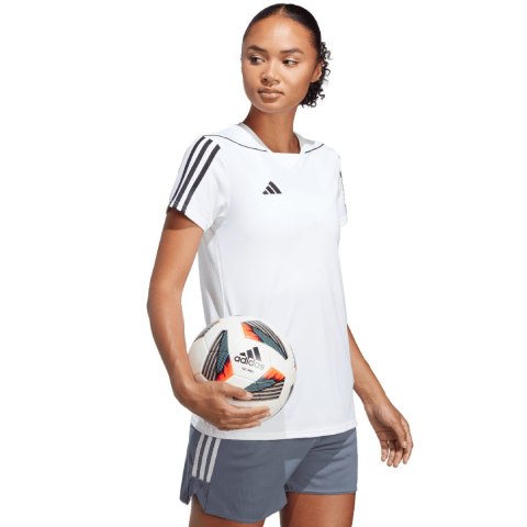 Koszulka damska adidas Tiro 23 League Jersey biała HR4615