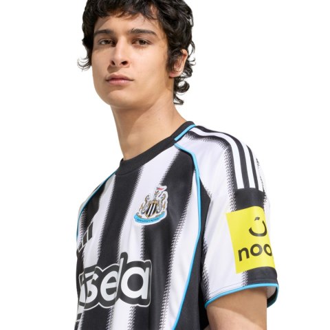 Koszulka męska adidas Newcastle United FC 25/26 Home biało-czarna JI7382