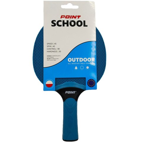 Rakietka do ping ponga Point School Outdoor niebieska