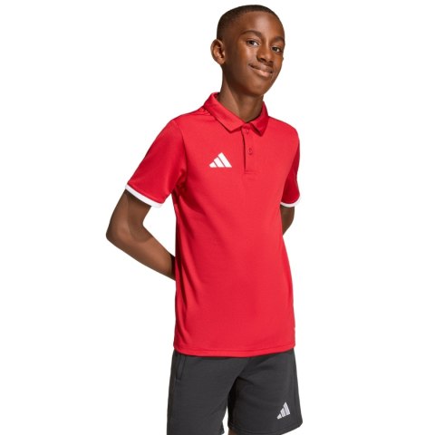 Koszulka dla dzieci adidas Entrada 26 Polo czerwona JZ6626