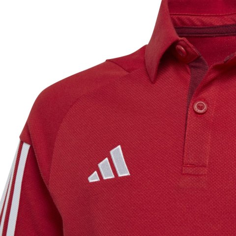 Koszulka dla dzieci adidas Tiro 23 Competition Cotton Polo czerwona HI4715