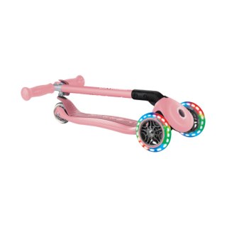 Hulajnoga SMJ Globber 3-kołowa 432-211-3 Primo Foldable Lights pastelowy róż