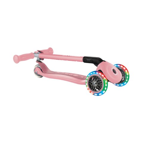 Hulajnoga SMJ Globber 3-kołowa 432-211-3 Primo Foldable Lights pastelowy róż