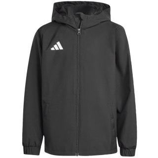 Kurtka dla dzieci adidas Entrada 26 All Weather czarna JZ9104
