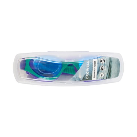 Okulary pływackie dla dzieci Crowell GS23 Splash Mirror zielono-fioletowe