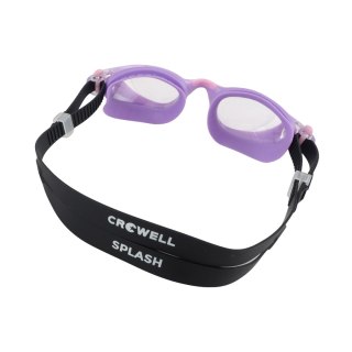 Okulary pływackie dla dzieci Crowell GS23 Splash fioletowo-czarne