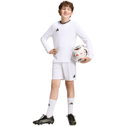 Koszulka dla dzieci adidas Entrada 26 Long Sleeve Jersey biała KF5874