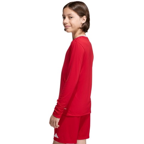 Koszulka dla dzieci adidas Entrada 26 Long Sleeve Jersey czerwona KF5878