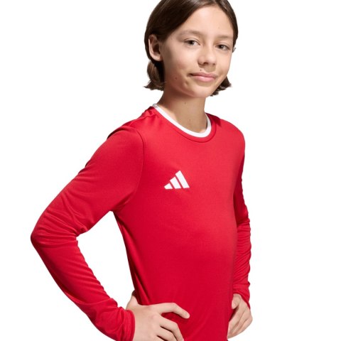Koszulka dla dzieci adidas Entrada 26 Long Sleeve Jersey czerwona KF5878