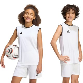 Koszulka dla dzieci adidas Entrada 26 Sleeveless Jersey biała KB3935