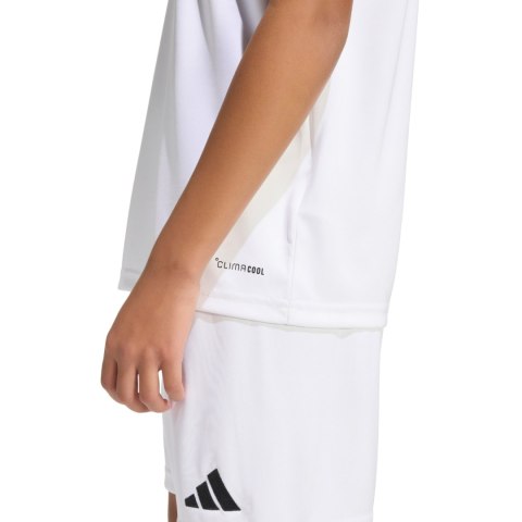 Koszulka dla dzieci adidas Entrada 26 Sleeveless Jersey biała KB3935