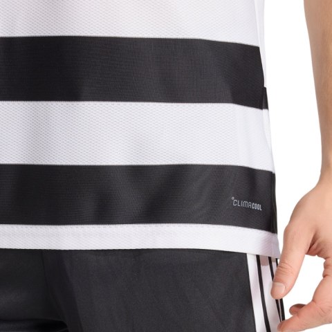 Koszulka męska adidas Hooped 26 Jersey biało-czarna KS6949