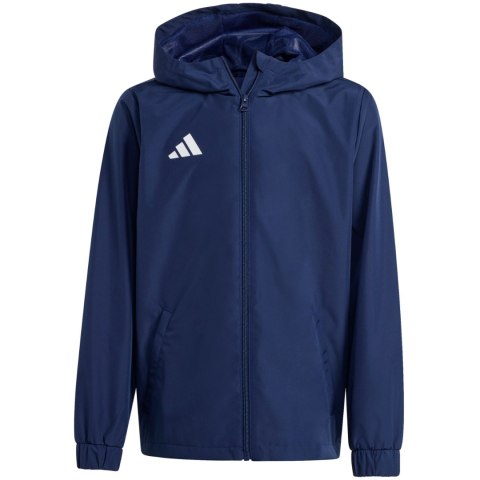 Kurtka dla dzieci adidas Entrada 26 All Weather granatowa JZ9103