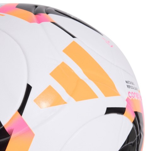 Piłka nożna adidas Conext 26 League biało-czarno-pomarańczowa KE5865