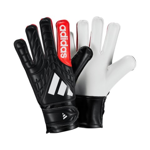 Rękawice bramkarskie dla dzieci adidas Copa Club czarno-czerwone KA7809