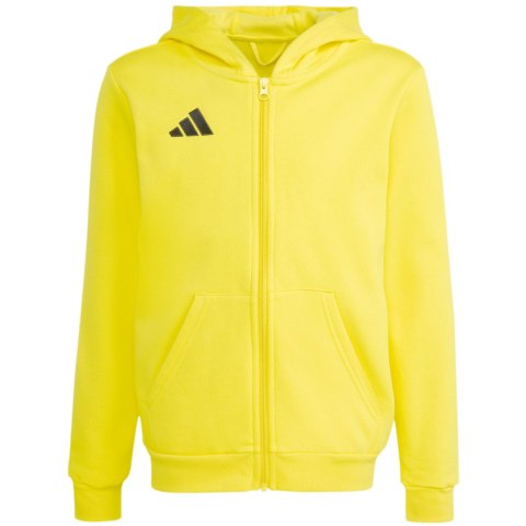 Bluza dla dzieci adidas Entrada 26 Full Zip Hoodie żółta KH1777