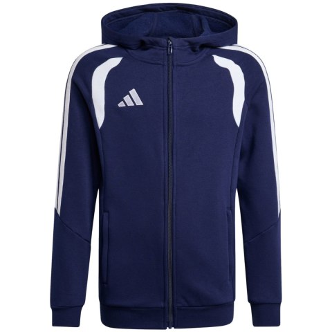 Bluza dla dzieci adidas Tiro 26 League Sweat Full Zip Hoodie granatowa KF3322