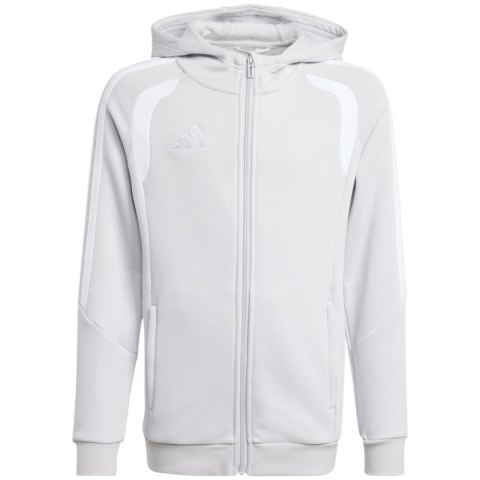 Bluza dla dzieci adidas Tiro 26 League Sweat Full Zip Hoodie szara KF3323