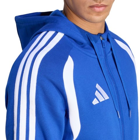 Bluza męska adidas Tiro 26 League Sweat Full Zip Hoodie niebieska KF9105