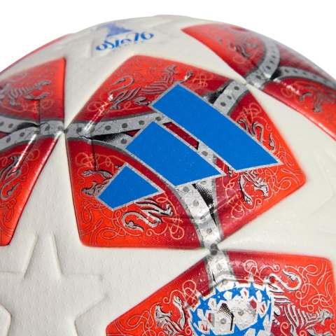 Piłka nożna adidas UCL Womens 25/26 Final Pro czerwono-biała JW1325