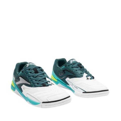 Buty piłkarskie Joma Cancha 2602 Indoor biało-zielone CANS2602IN