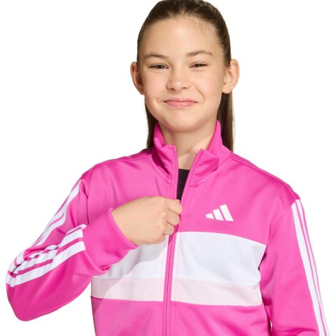 Dres dla dzieci adidas Seasonal Essentials Tiberio 3-Stripes Tricot różowy KS5519